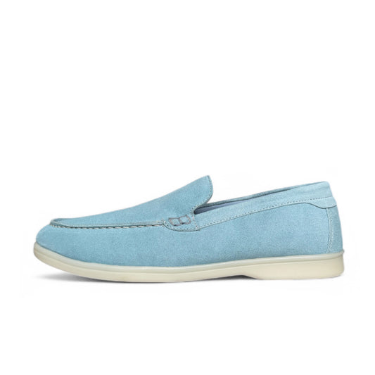 CHAUSSURE EN CUIR BLEU ROI