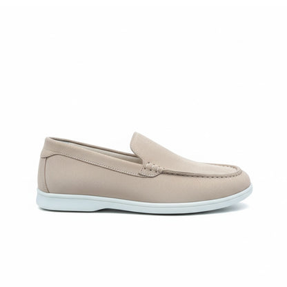 CHAUSSURE EN CUIR BEIGE